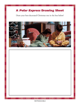 The Polar Express Drawing Sheet: Draw your perfect Christmas tree