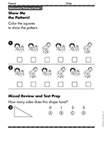 Color the Squares: Show Me the Pattern!