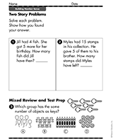Solve Two Story Problems