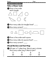Take a Closer Look: Squares and Triangles