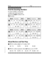 Find the Counting Numbers