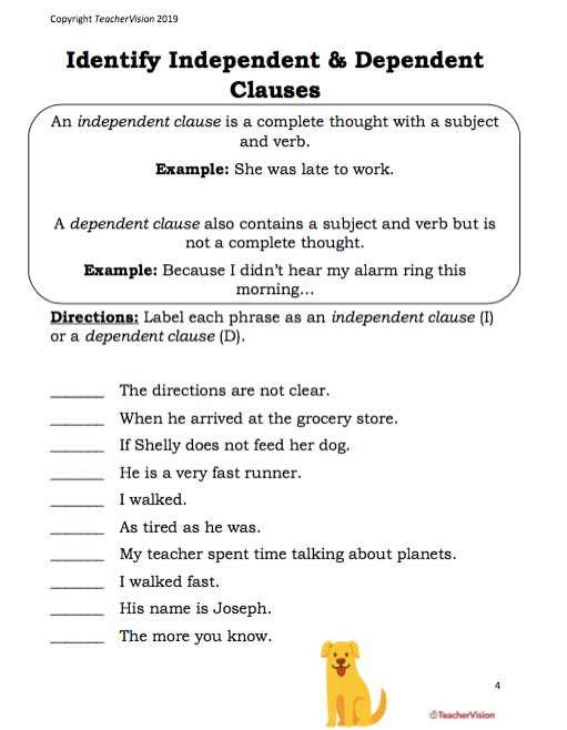 Middle School Grammar Warm Up
